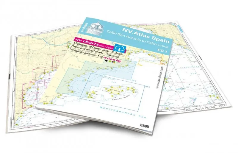 Pack de cartas NV Charts Atlas España ES1 – Cabo San Antonio a Cabo Creus - Imagen 3