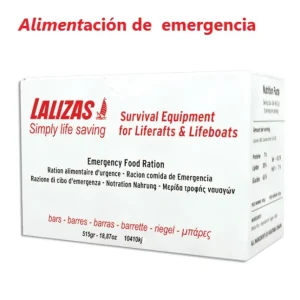 Ración alimentaria para balsa salvavidas-  0,5 kg—- 2503kcal