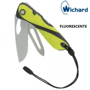Navaja Wichard Offshore, hoja dentada-punzon, inox-19cm–FLUO