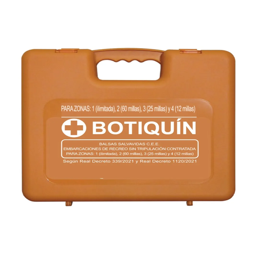 .Botiquín .”ZONAS 1- 2- 3- 4″–Conforme al R. D.1120/2021