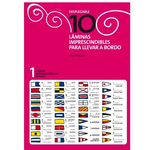 Código y Tabla señales salvamento, DESPLEGABLE .17×24 cm.