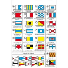 Código Internacional Banderas adhesivo .16×24 cm. - Imagen 2