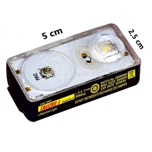 LUZ LED “SOLAS” de chaleco  ALCALINA ALKALITE -LALIZAS–(stock 400 unidades)