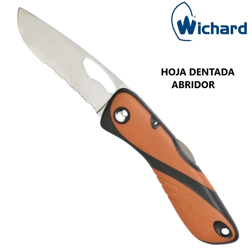 Navaja Wichard Offshore, hoja dentada, inox-19cm - Imagen 2